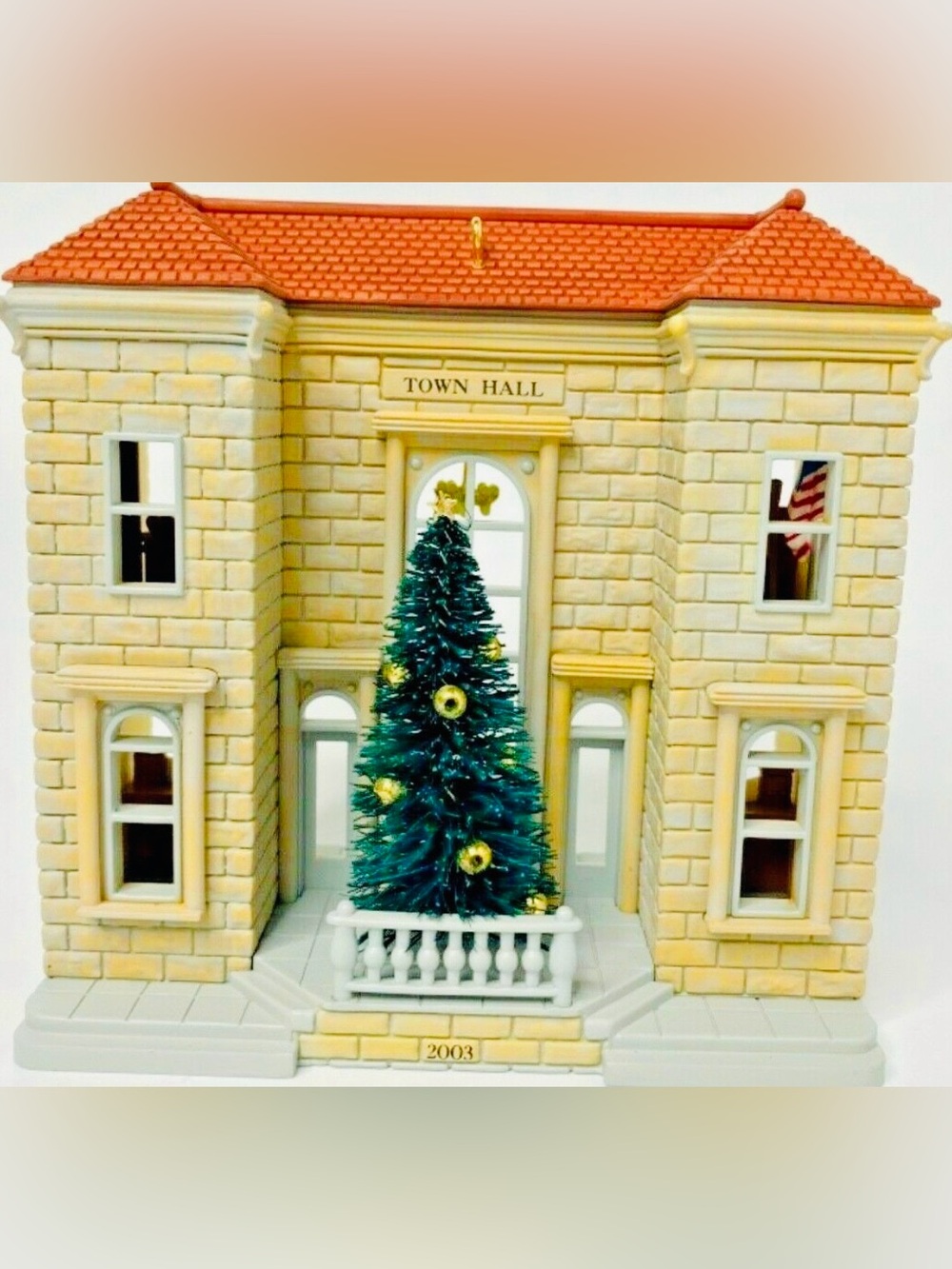Hallmark Town Hall And Mayor’s Christmas Tree Nostalgic Houses and ShopsOrnament